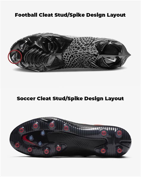 difference between soccer cleats.